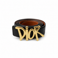 Dior Gold Tokalı Deri Kemer