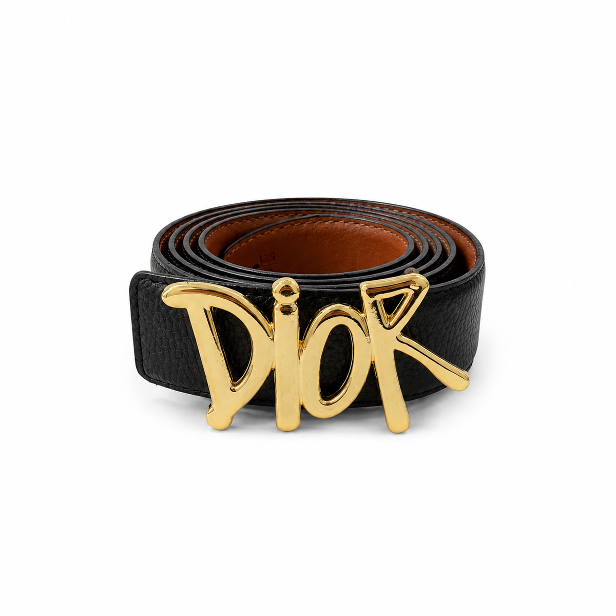 Dior Gold Tokalı Deri Kemer