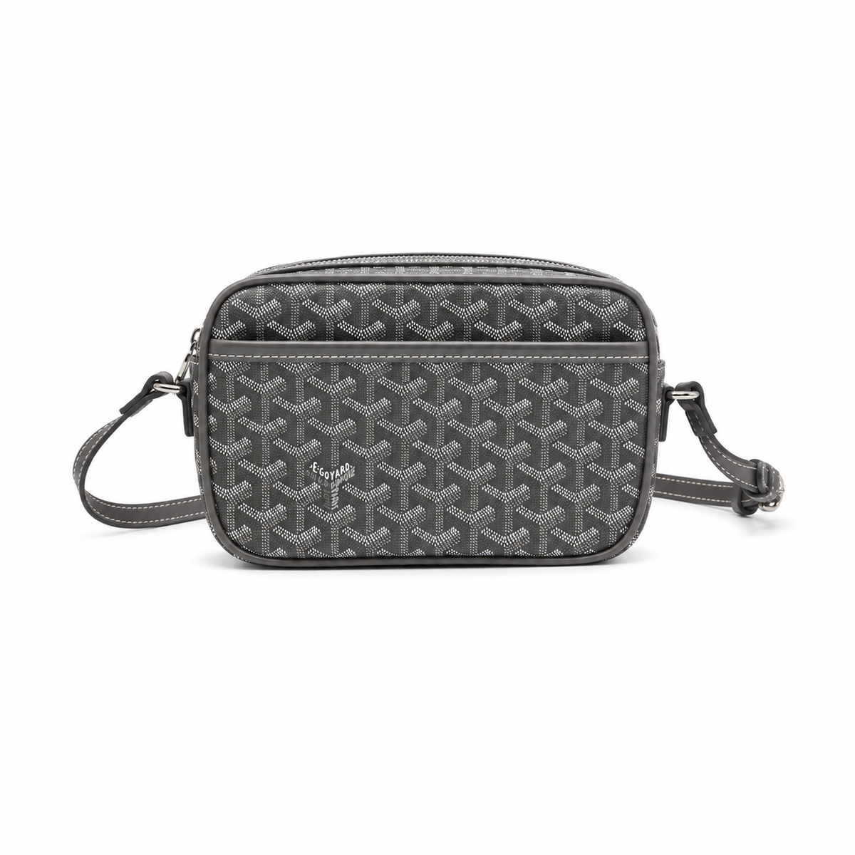 Goyard Desenli Omuz Çantası – Antrasit