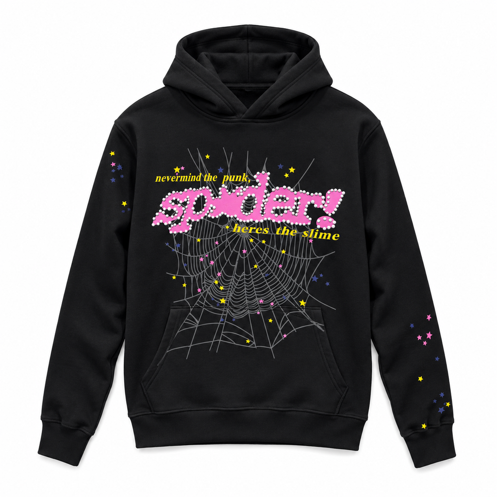 Spider Web Hoodie Siyah