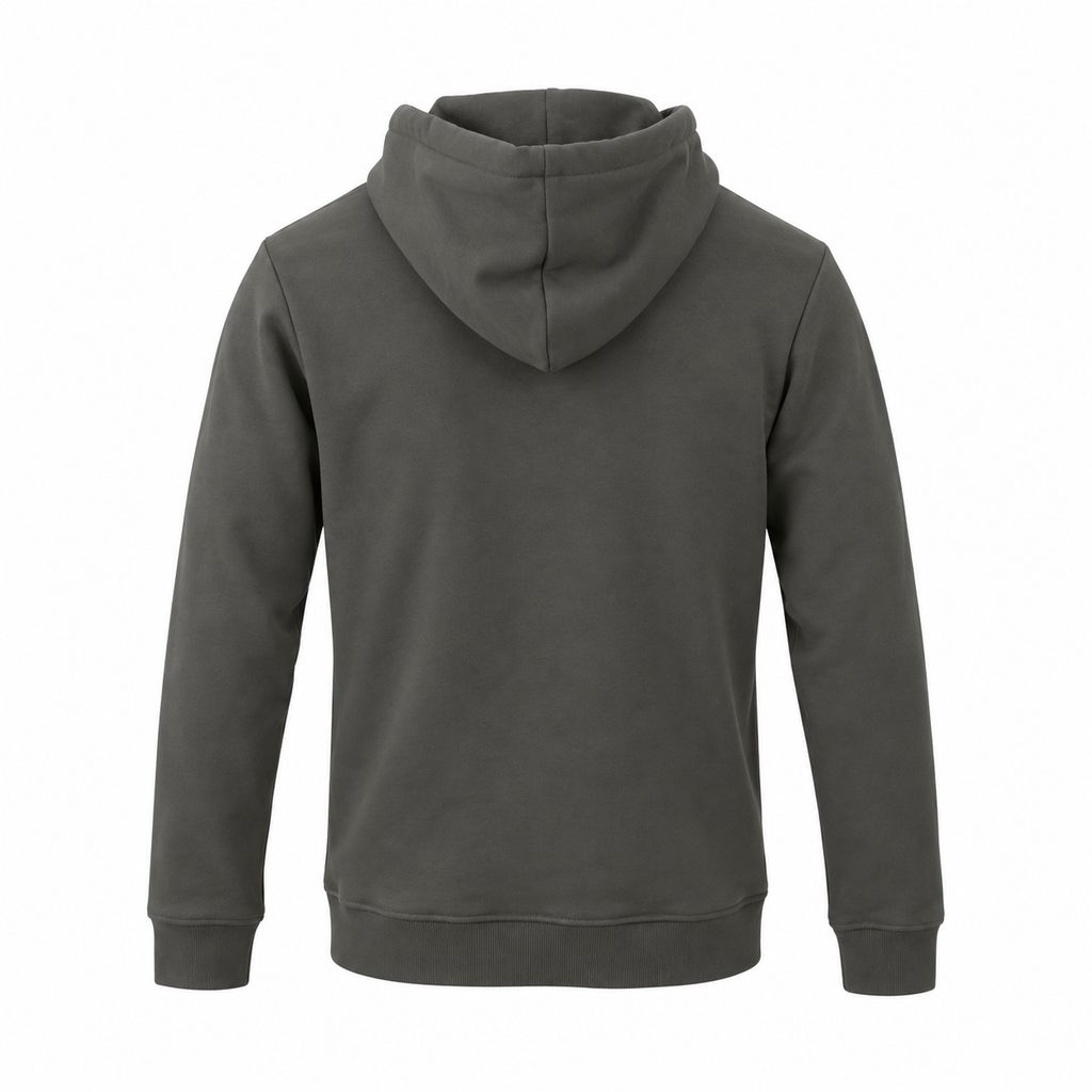 Basic Antrasit Slim Fit Hoodie