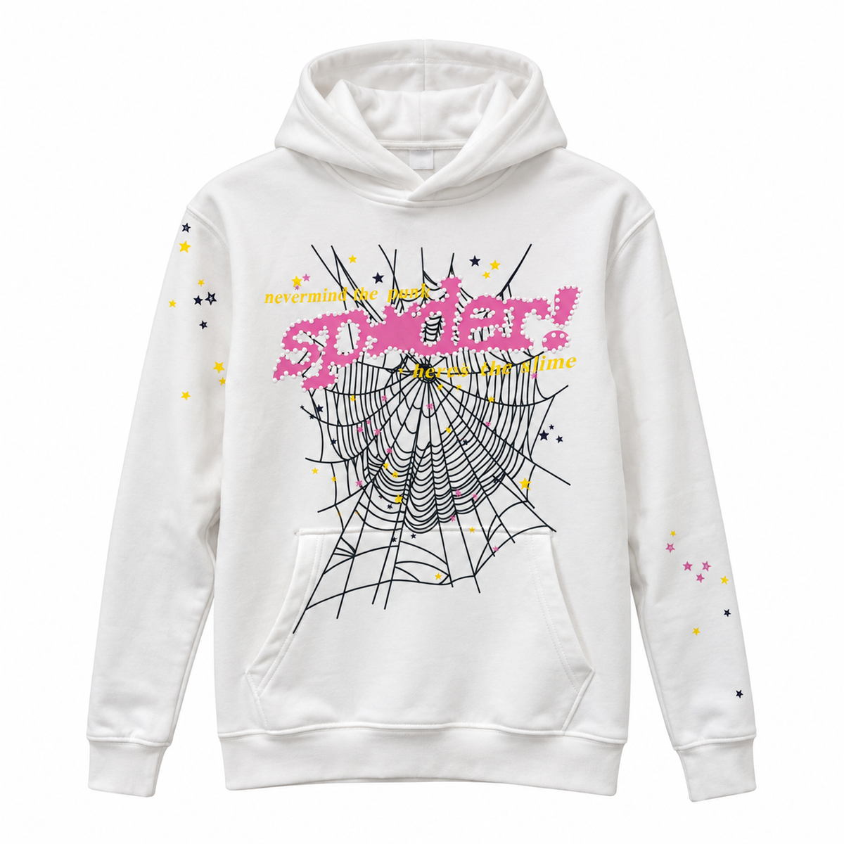 Spider Web Hoodie Beyaz