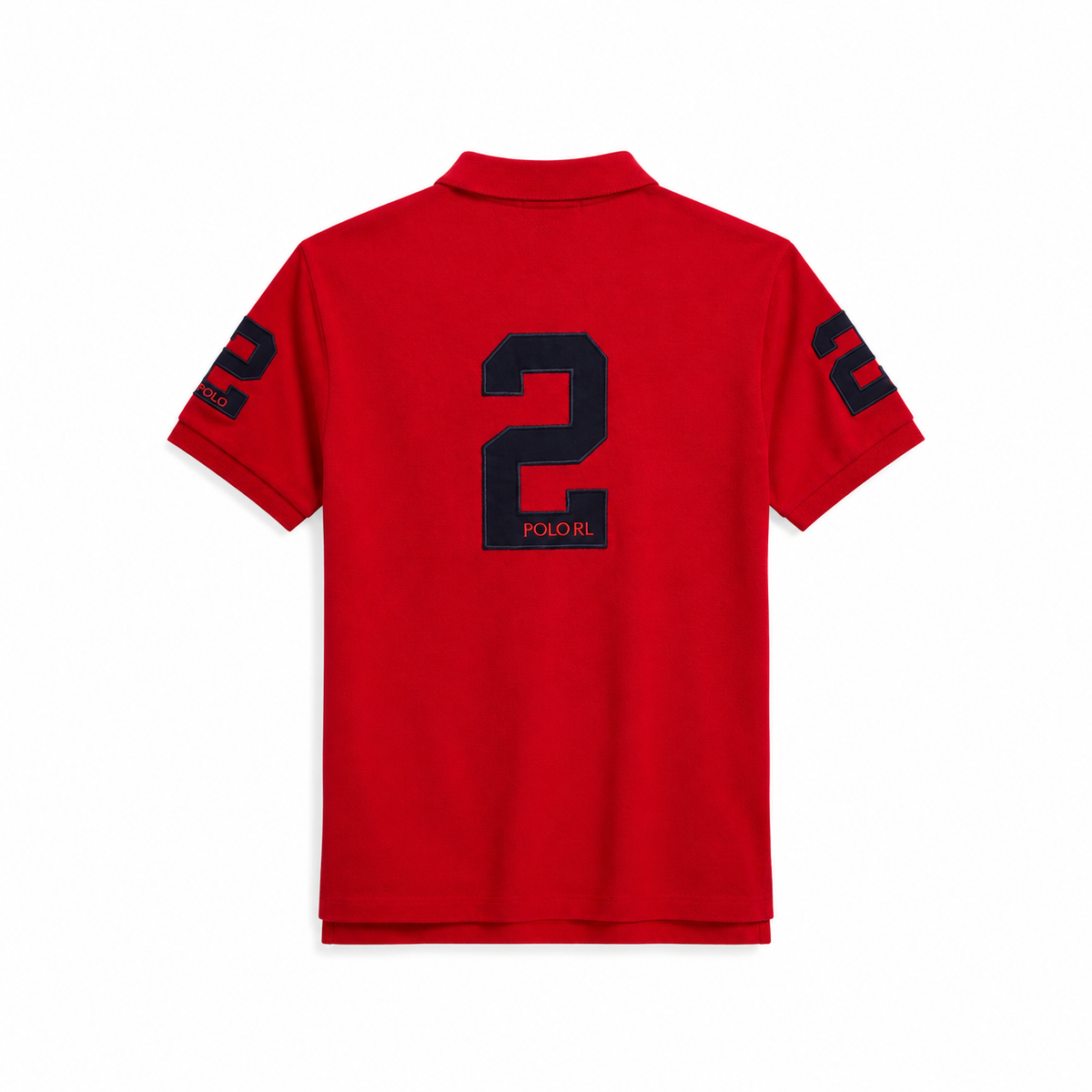 Polo London Nakışlı Polo Yaka Tişört Kırmızı