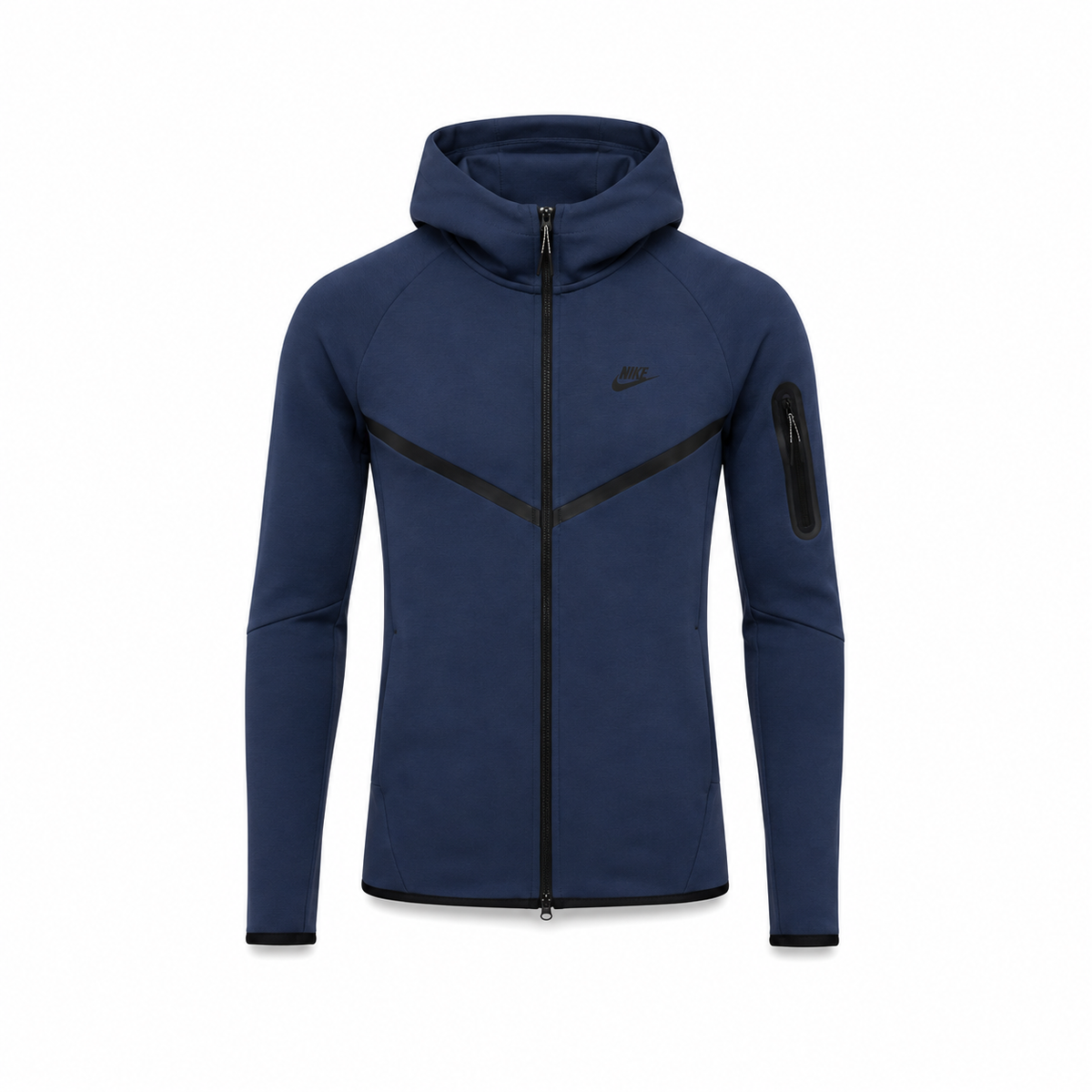 Nike Tech Fleece Fermuarlı Kapüşonlu Üst Koyu Lacivert