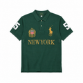 Polo New York Nakışlı Polo Yaka Tişört Yeşil