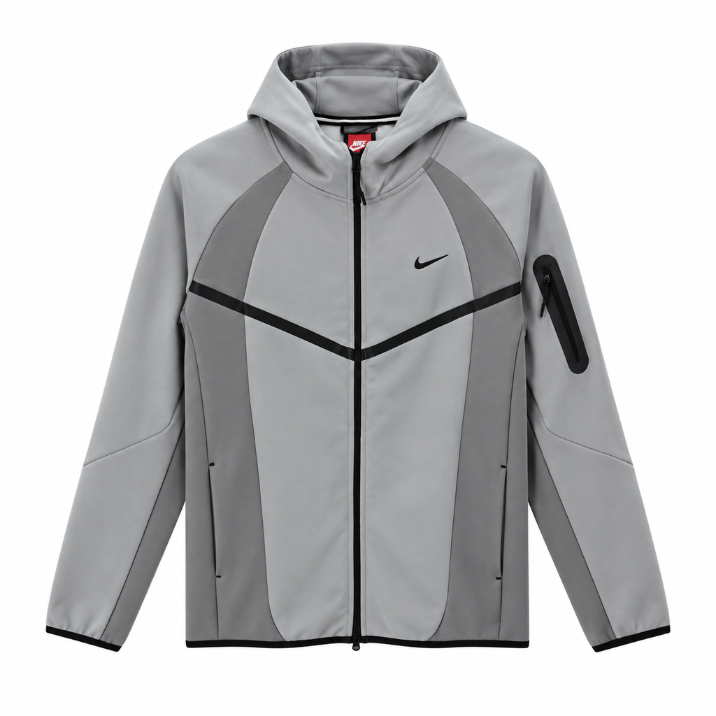 Nike Tech Fleece Gri Fermuarlı Hoodie 2026