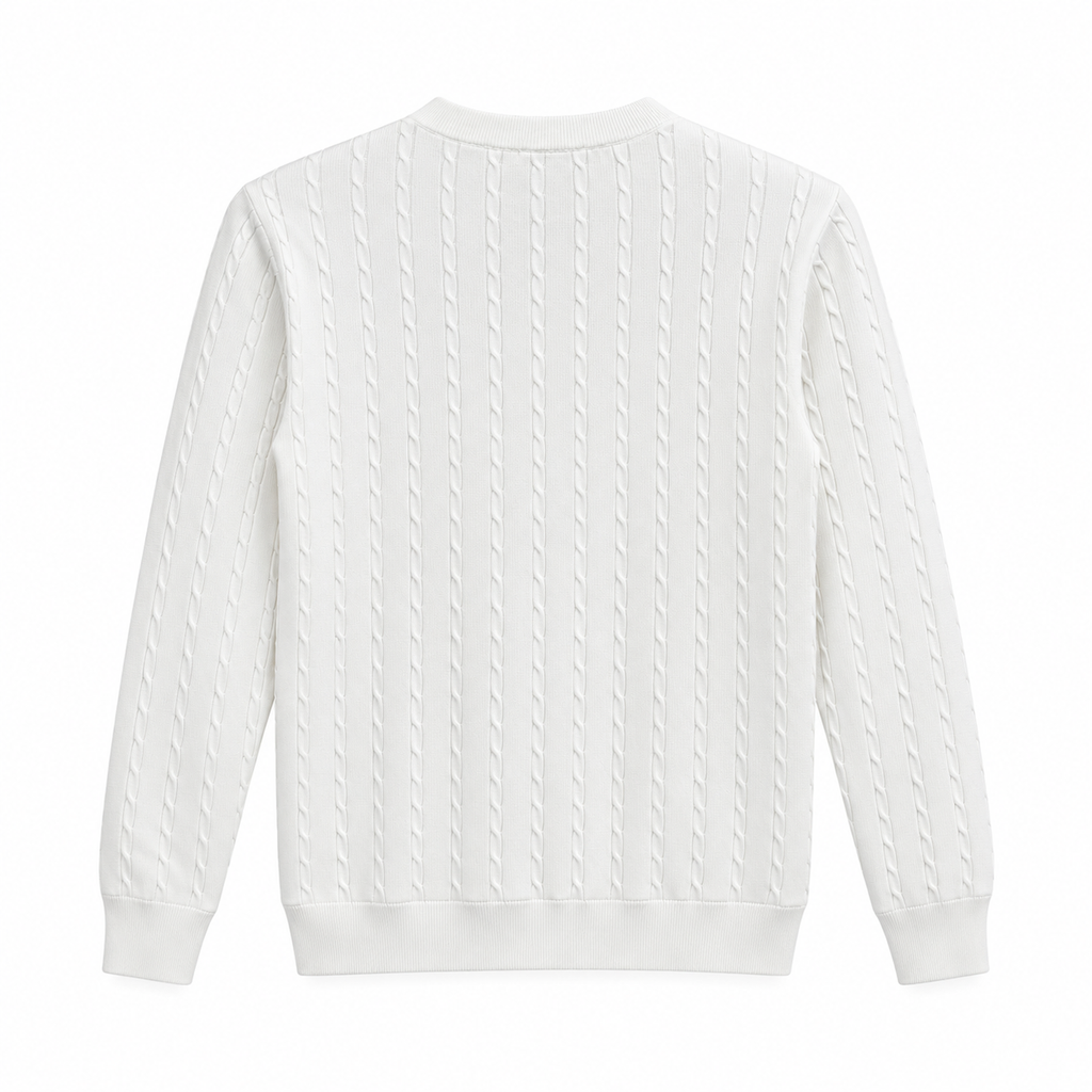 Prada Bisiklet Yaka Triko – Beyaz
