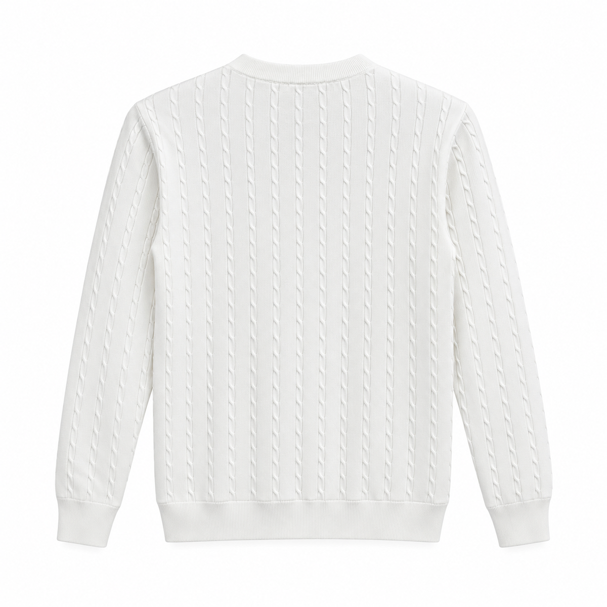 Prada Bisiklet Yaka Triko – Beyaz