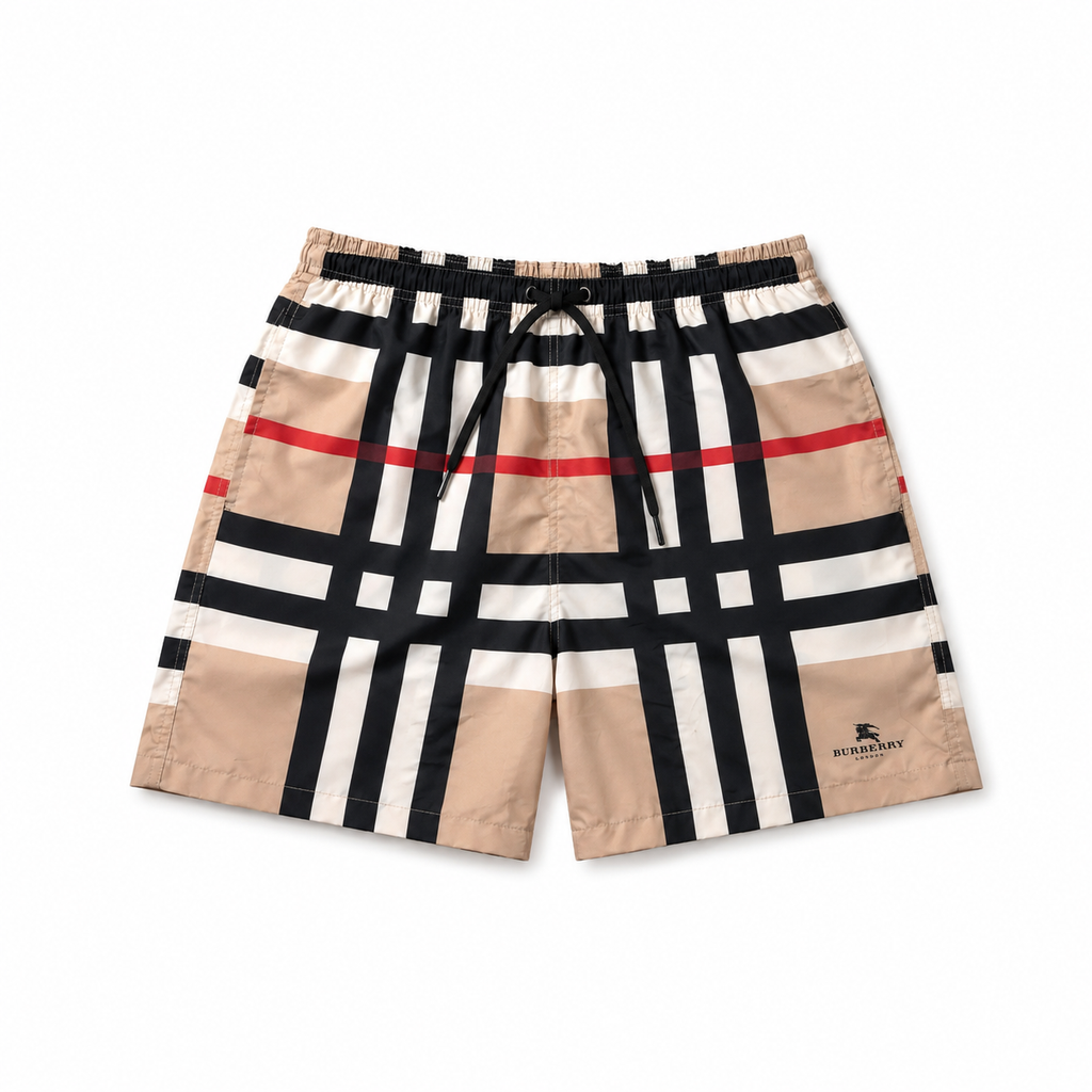 Burberry Klasik Kare Desenli Şort