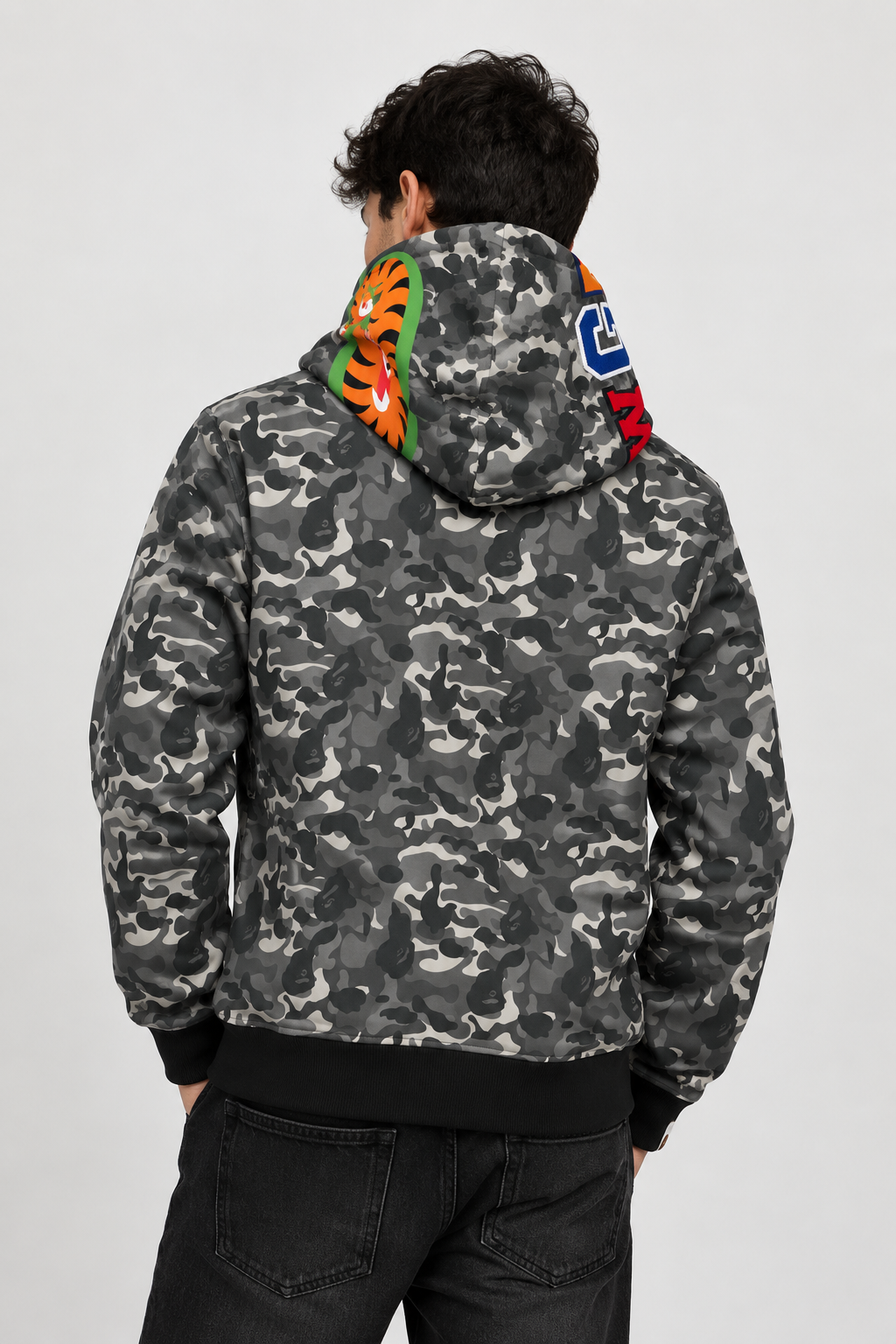 Bape Shark Camo Full Zip Hoodie