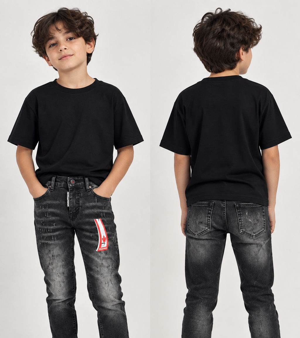 Desquared çocuk kot pantolon Siyah