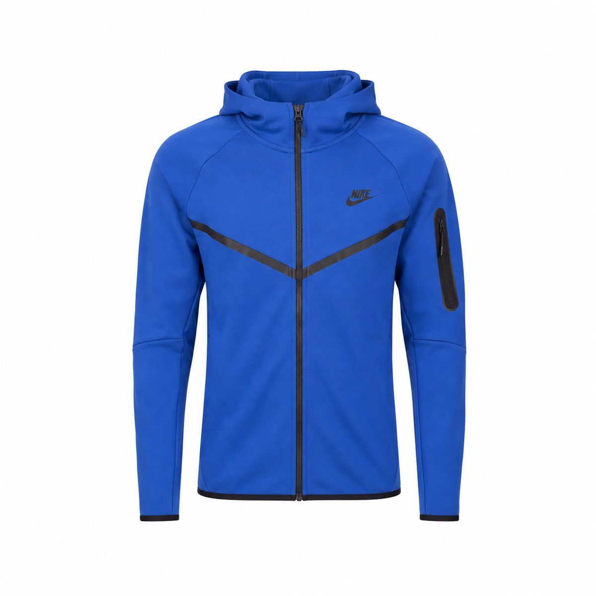 Nike Tech Fleece Fermuarlı Kapüşonlu Üst Mavi