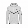 Nike Tech Fleece Fermuarlı Kapüşonlu Üst Gri