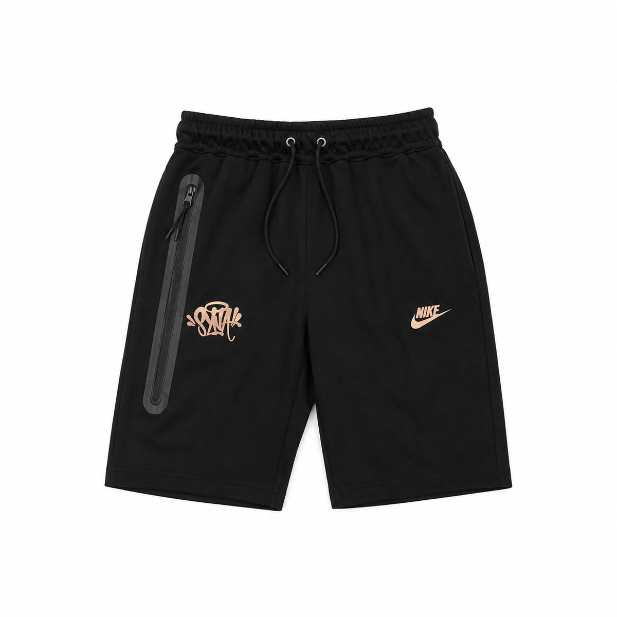 Life Of Syn Syna • Nike Siyah Şort – Gül Kurusu Detaylı