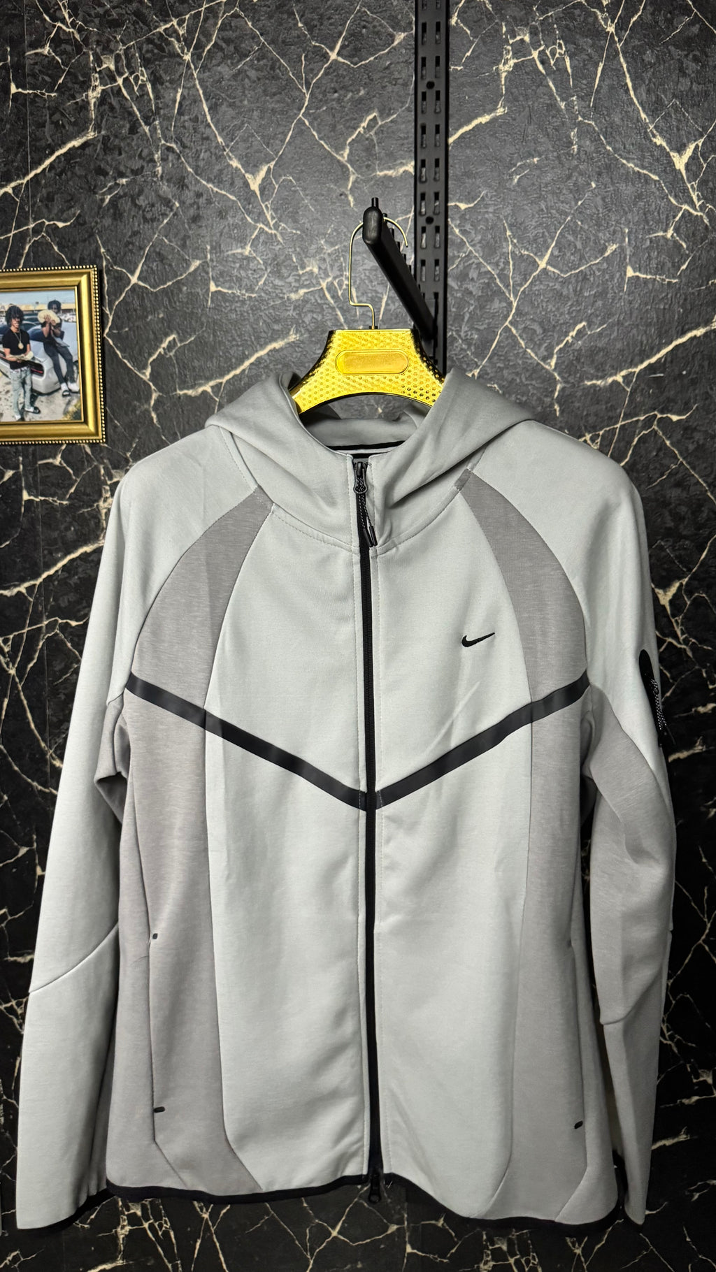 Nike Tech Fleece Gri Fermuarlı Hoodie 2026
