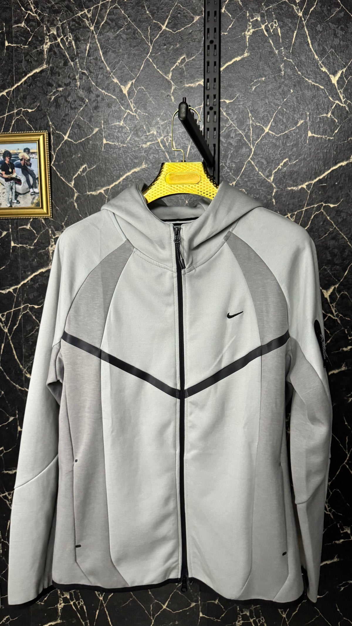 Nike Tech Fleece Gri Fermuarlı Hoodie 2026