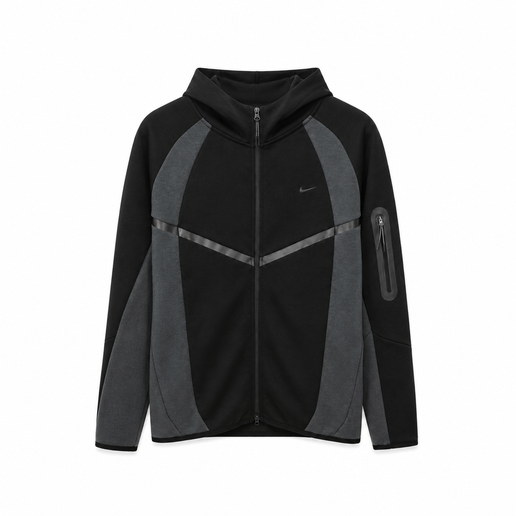 Nike Tech Fleece 2026 Kapüşonlu Gri siyah
