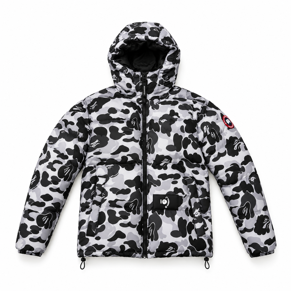 BAPE x Canada Goose Kamuflaj Şişme Mont