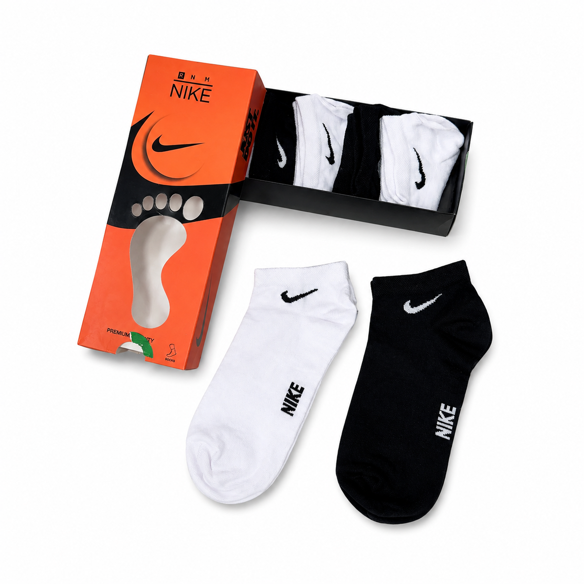 Nike Logo Detaylı Patik Çorap Seti
