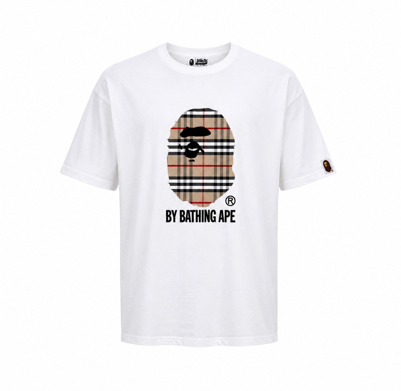 Bape x Burberry Mask Logo Tişört