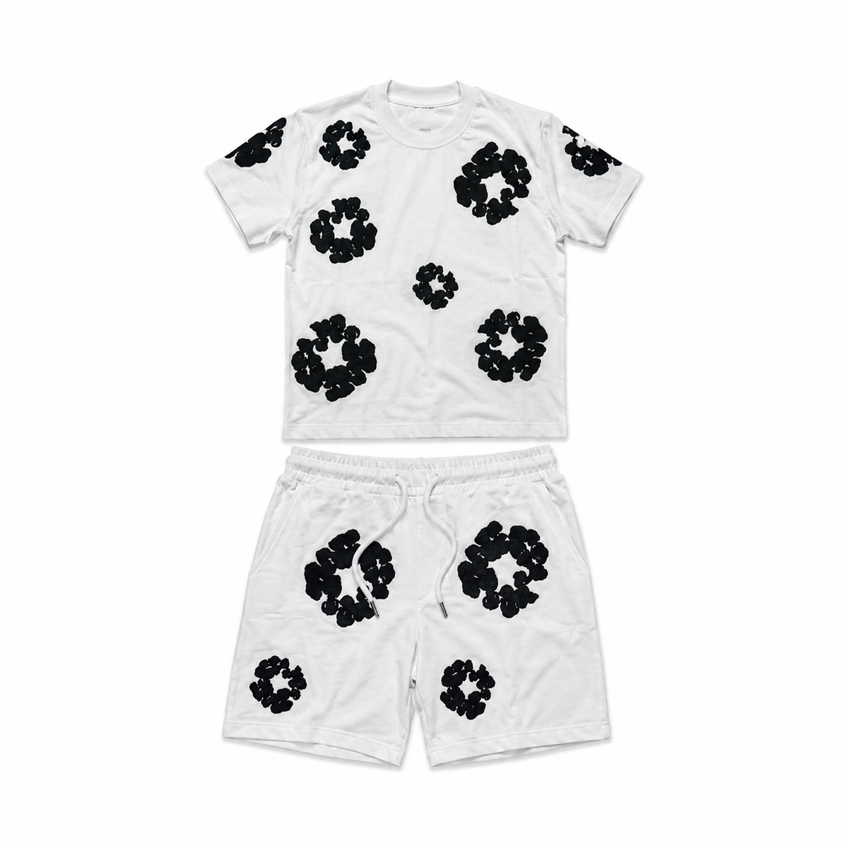 Denim Tears Çocuk Floral Takım Beyaz