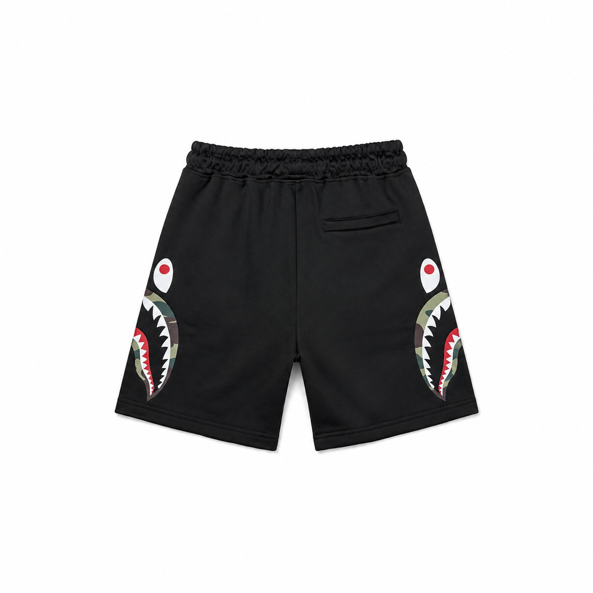 Bape Shark Camo Siyah Şort