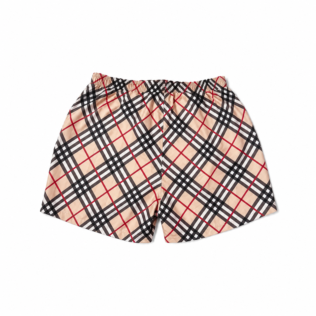 Burberry Bej Ekose Premium Deniz Şortu