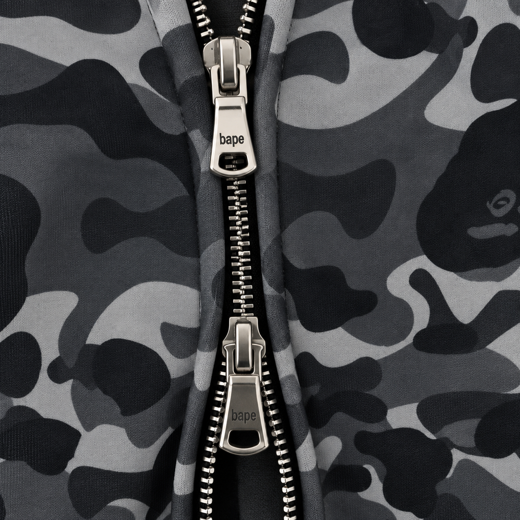 Bape Shark Camo Full Zip Hoodie