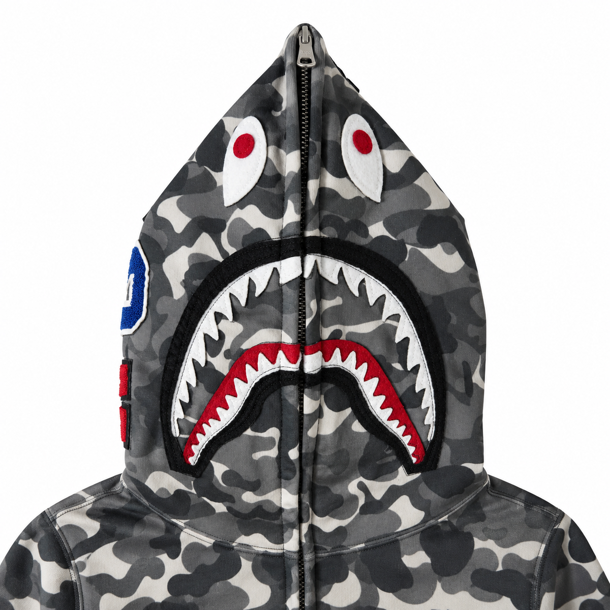 Bape Shark Camo Full Zip Hoodie