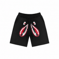 Bape Shark Baskılı Şort Siyah