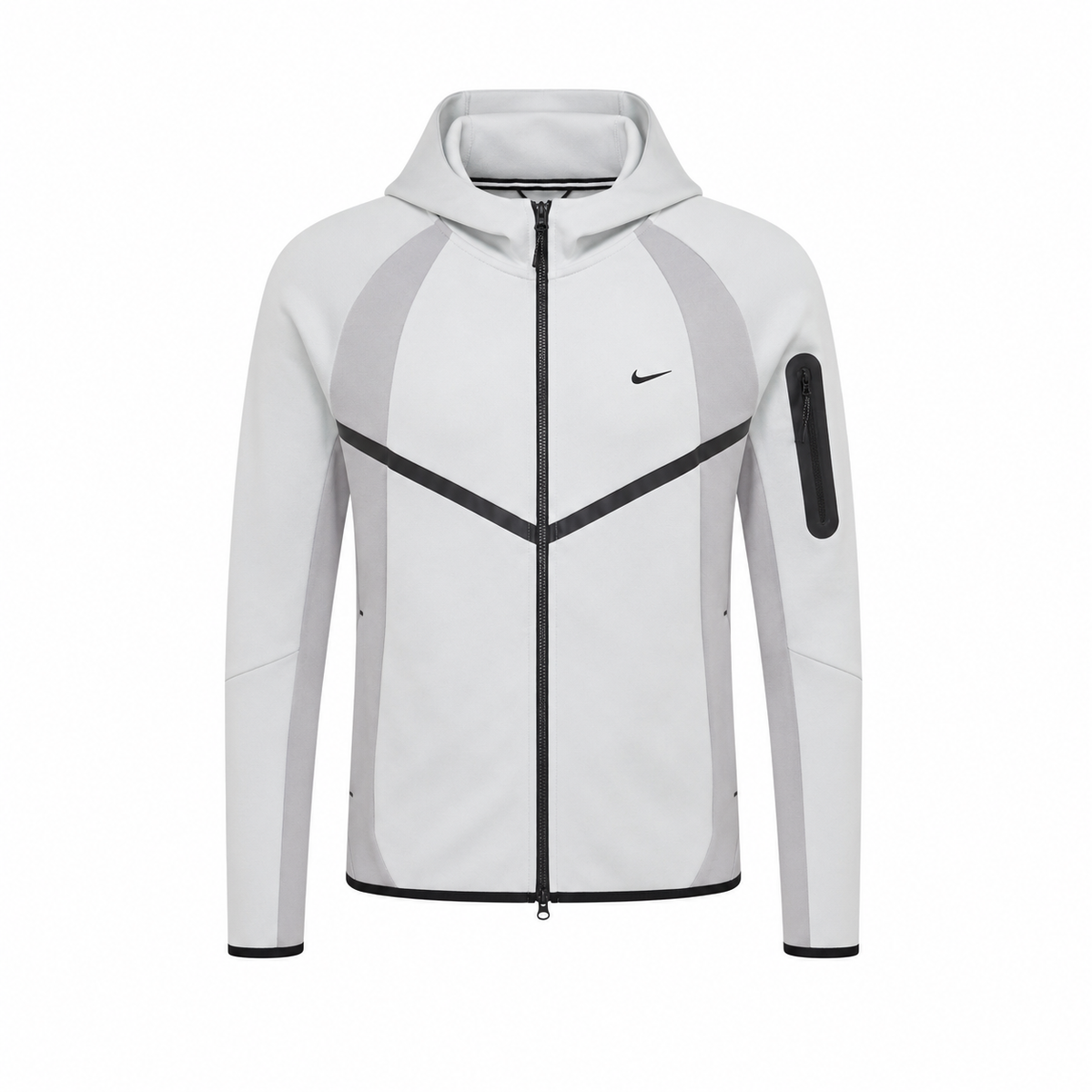 Nike Tech Fleece 2026 Kapüşonlu Beyaz Gri