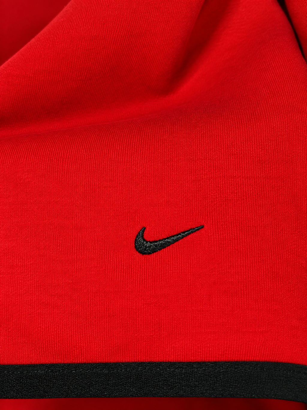 Nike Tech Fleece Fermuarlı Kapüşonlu Üst Kırmızı