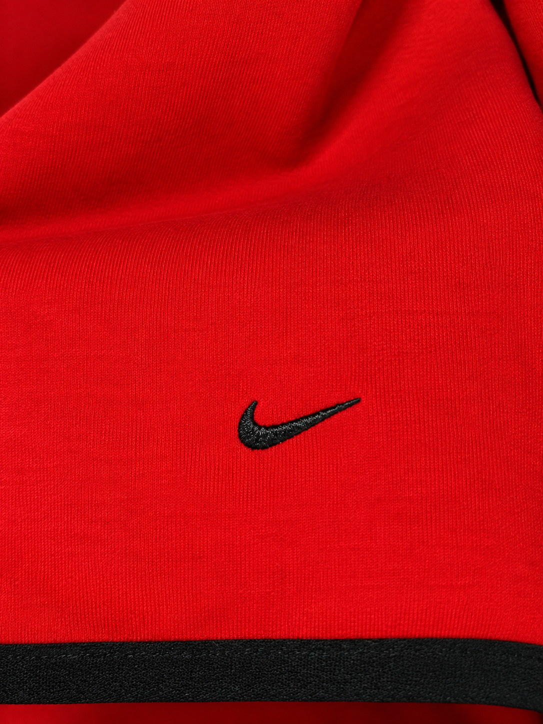 Nike Tech Fleece Fermuarlı Kapüşonlu Üst Kırmızı