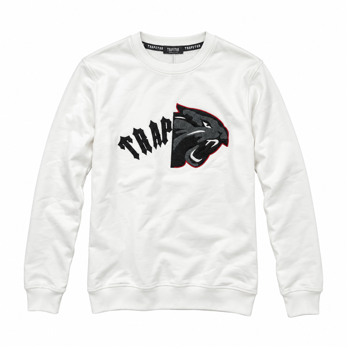 Trapstar Panther Nakışlı Sweatshirt – Beyaz