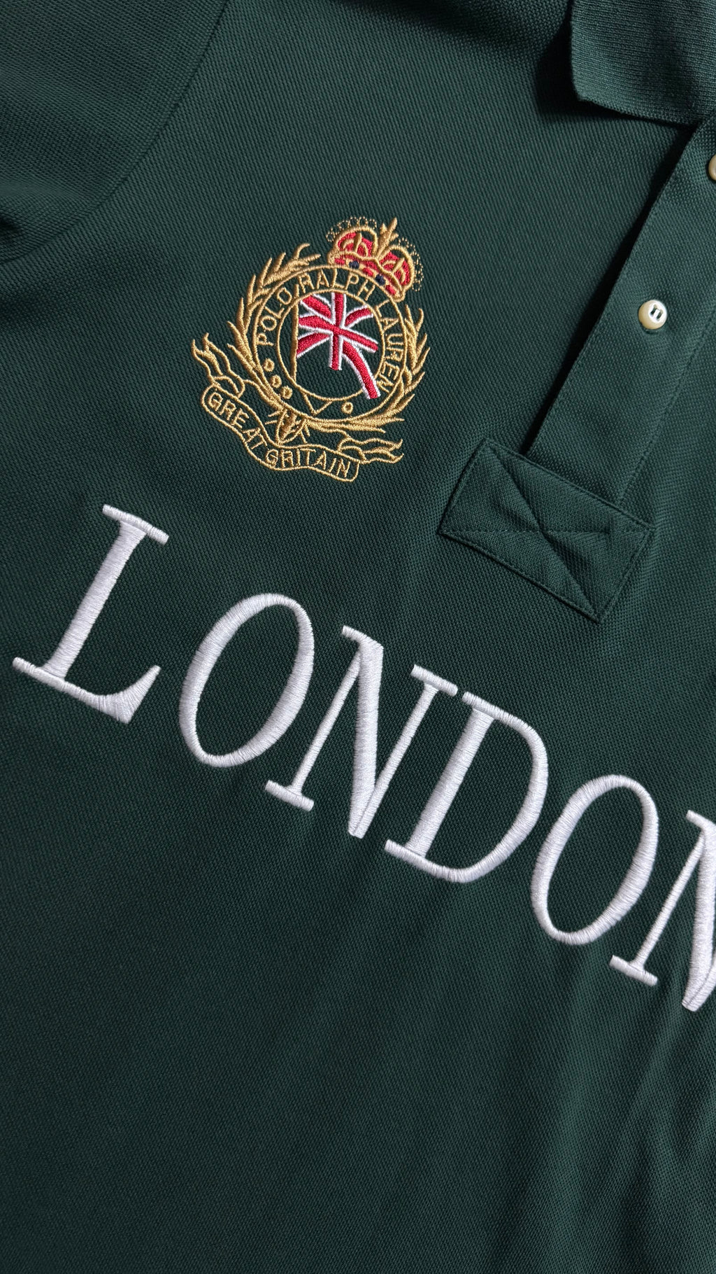 Polo London Nakışlı Polo Yaka Tişört