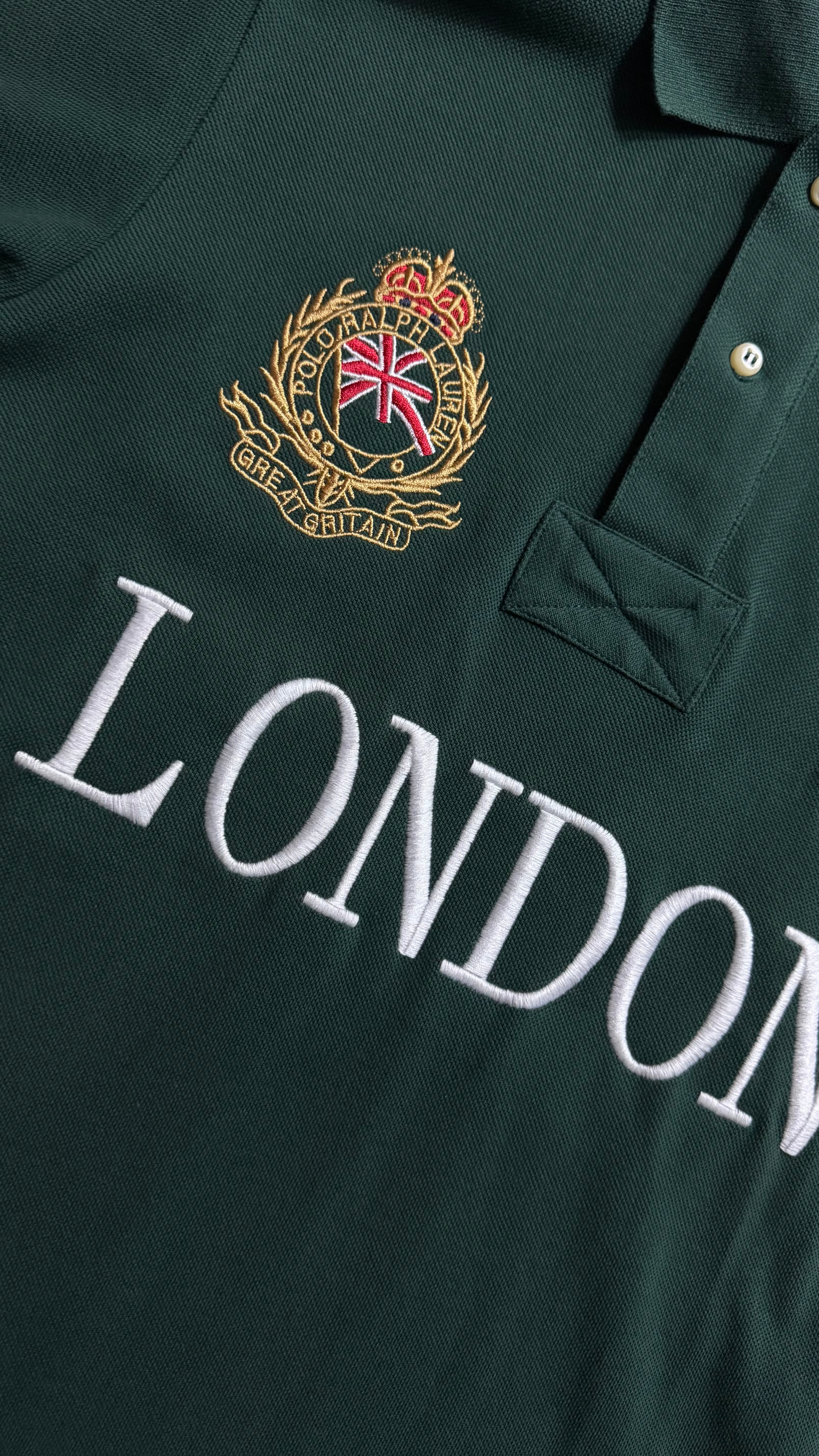 Polo London Nakışlı Polo Yaka Tişört