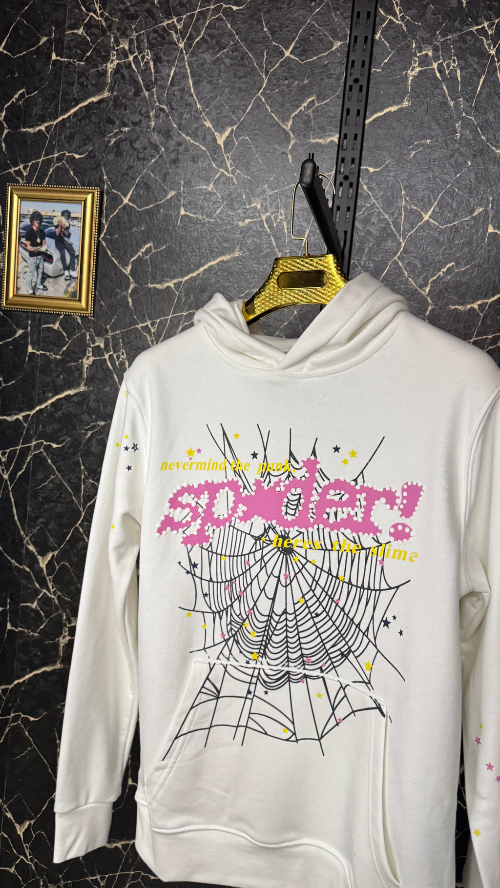 Spider Web Hoodie Beyaz