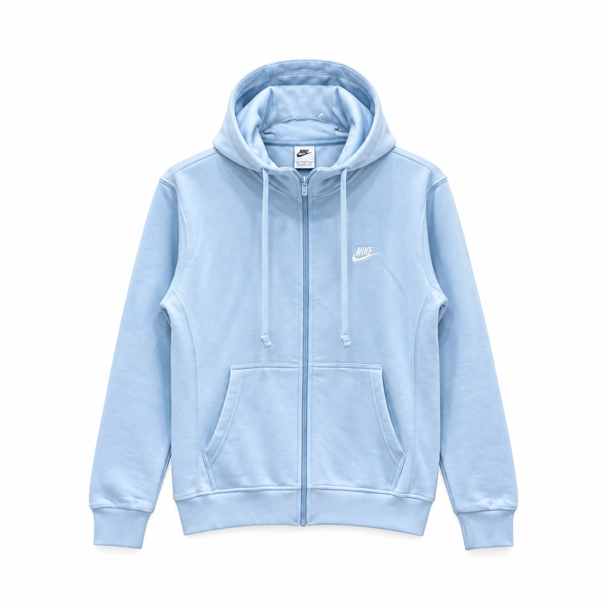 Nike Fermuarlı Kapüşonlu babyblue Hırka
