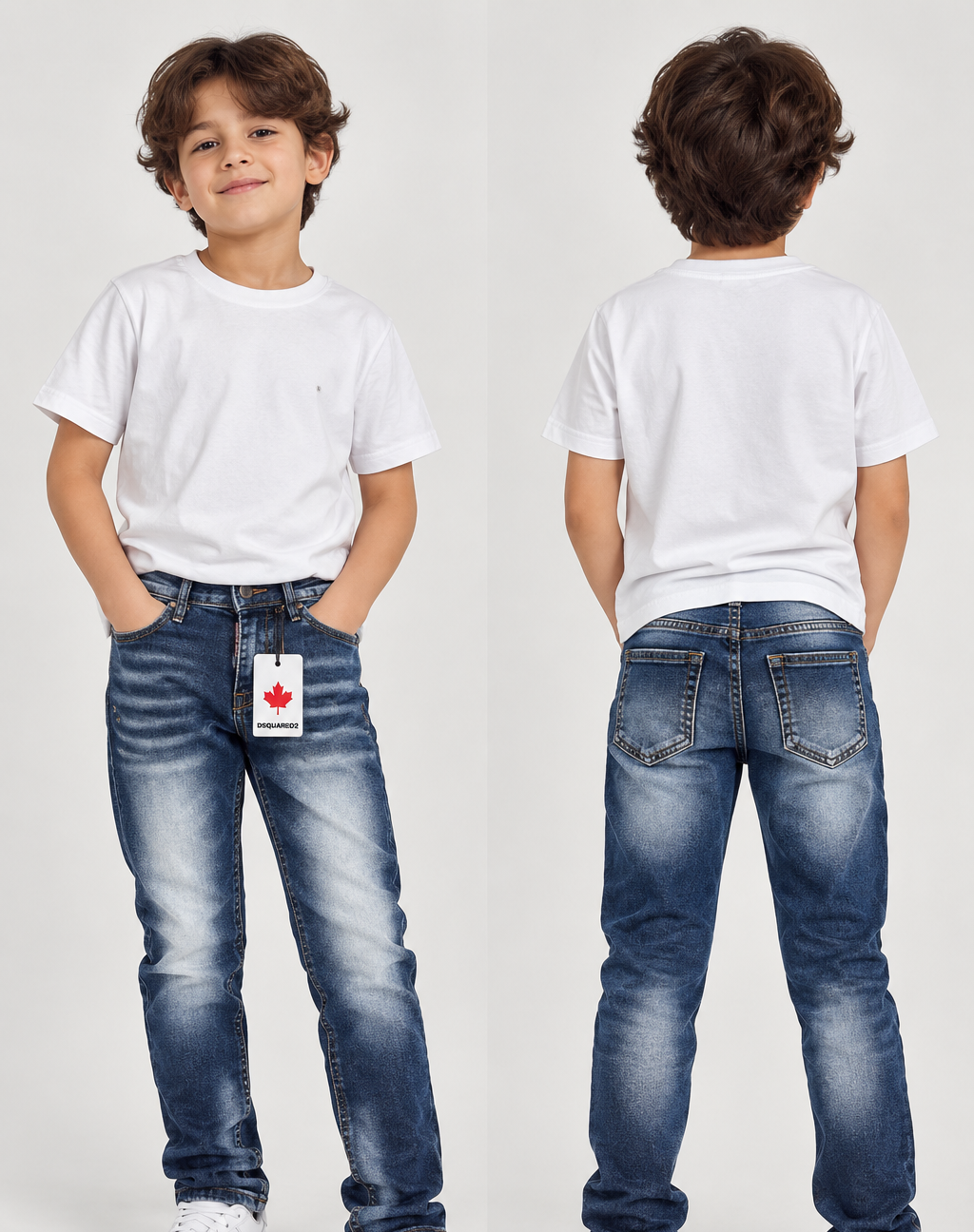 Desquared çocuk kot pantolon Mavi