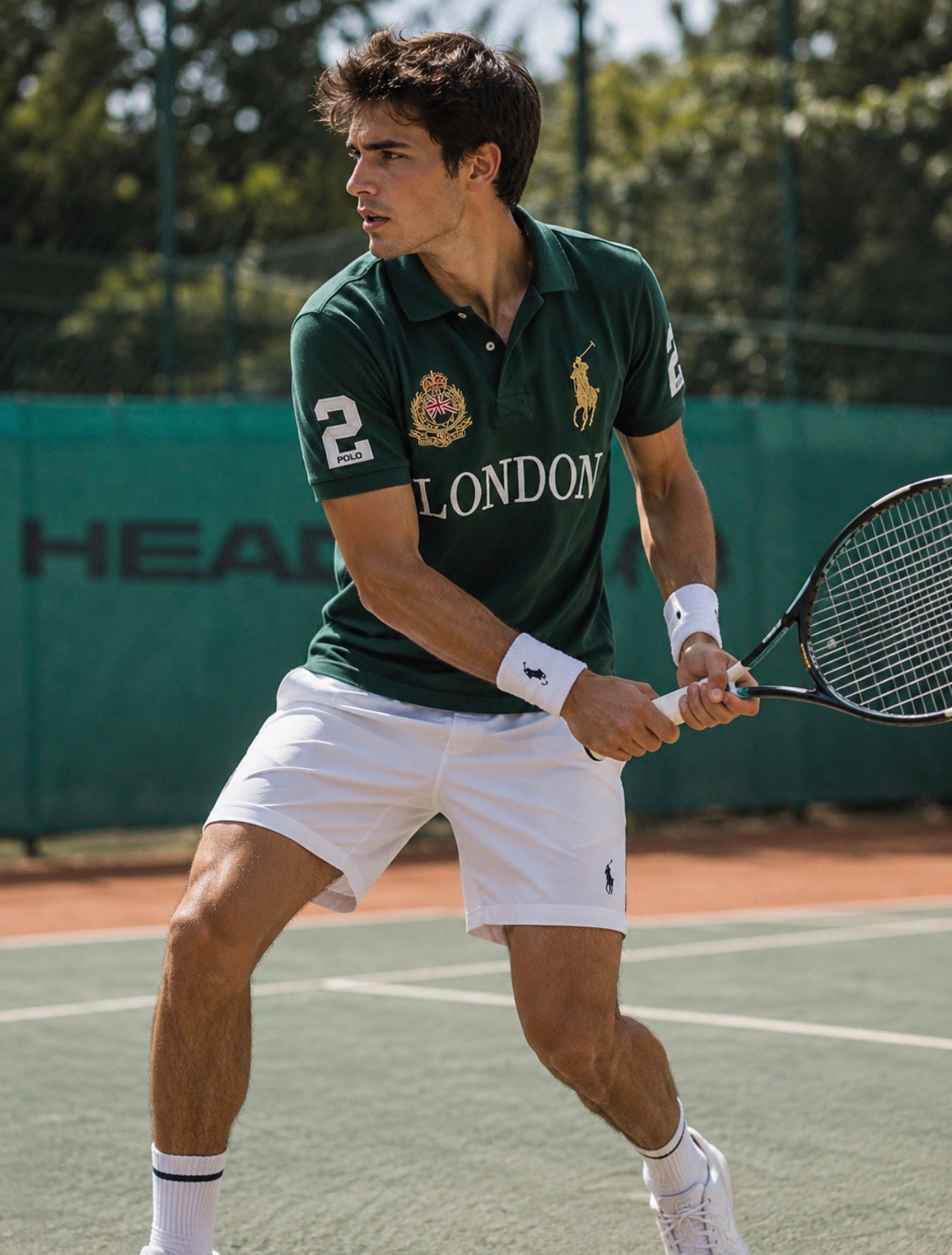 Polo London Nakışlı Polo Yaka Tişört