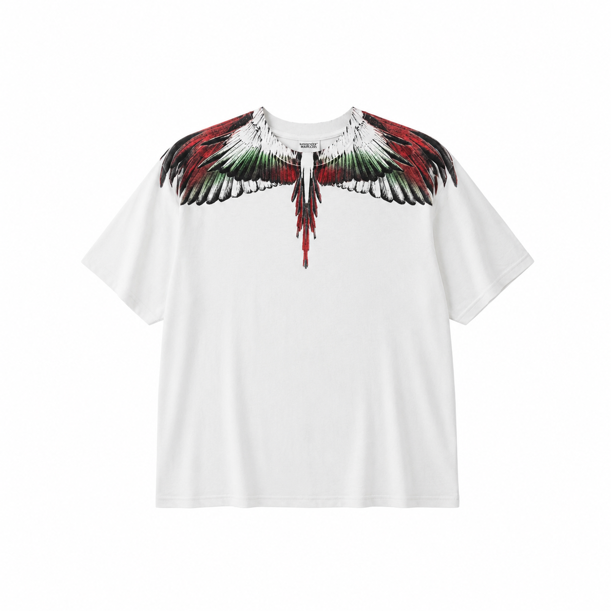 Marcelo Burlon Wings Beyaz Oversize Tişört