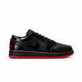 Air Jordan 1 Low Patent Black Red Sneaker