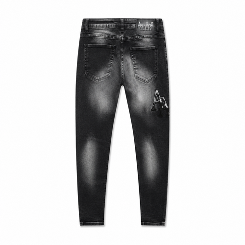 AMIRI Distressed Slim Fit Denim Pantolon