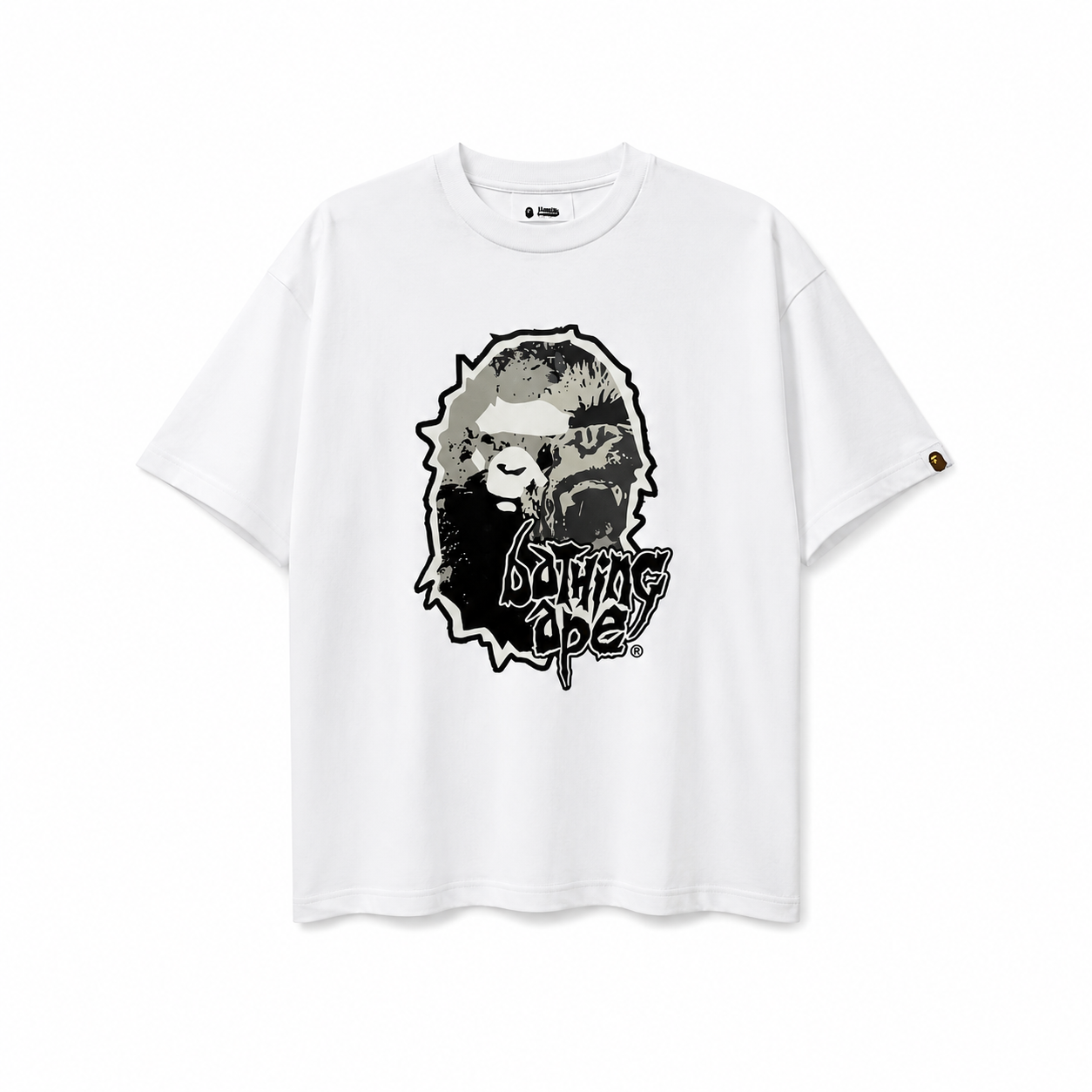 Bape Ape Graphic T-Shirt Beyaz