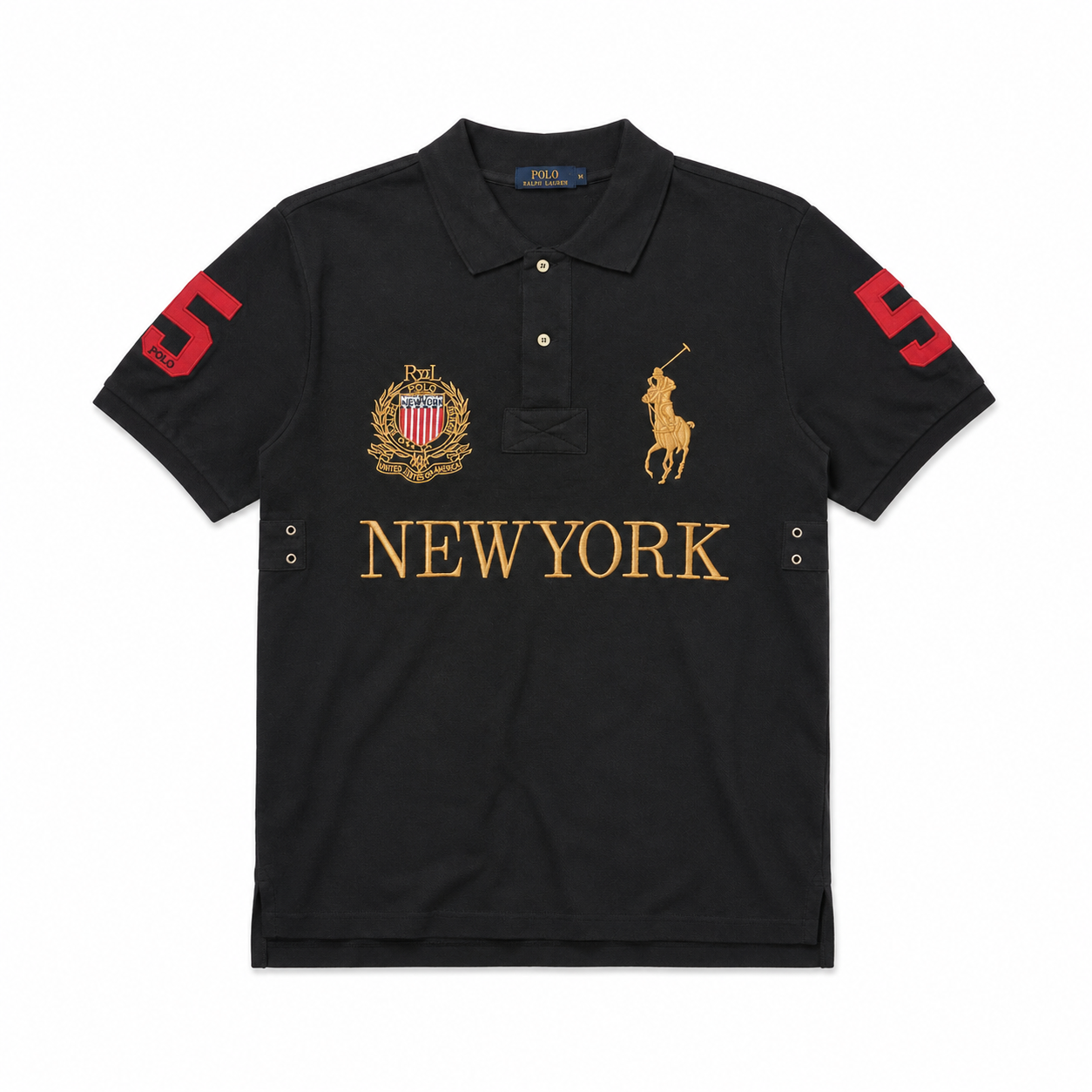 Polo New York Nakışlı Polo Yaka Tişört
