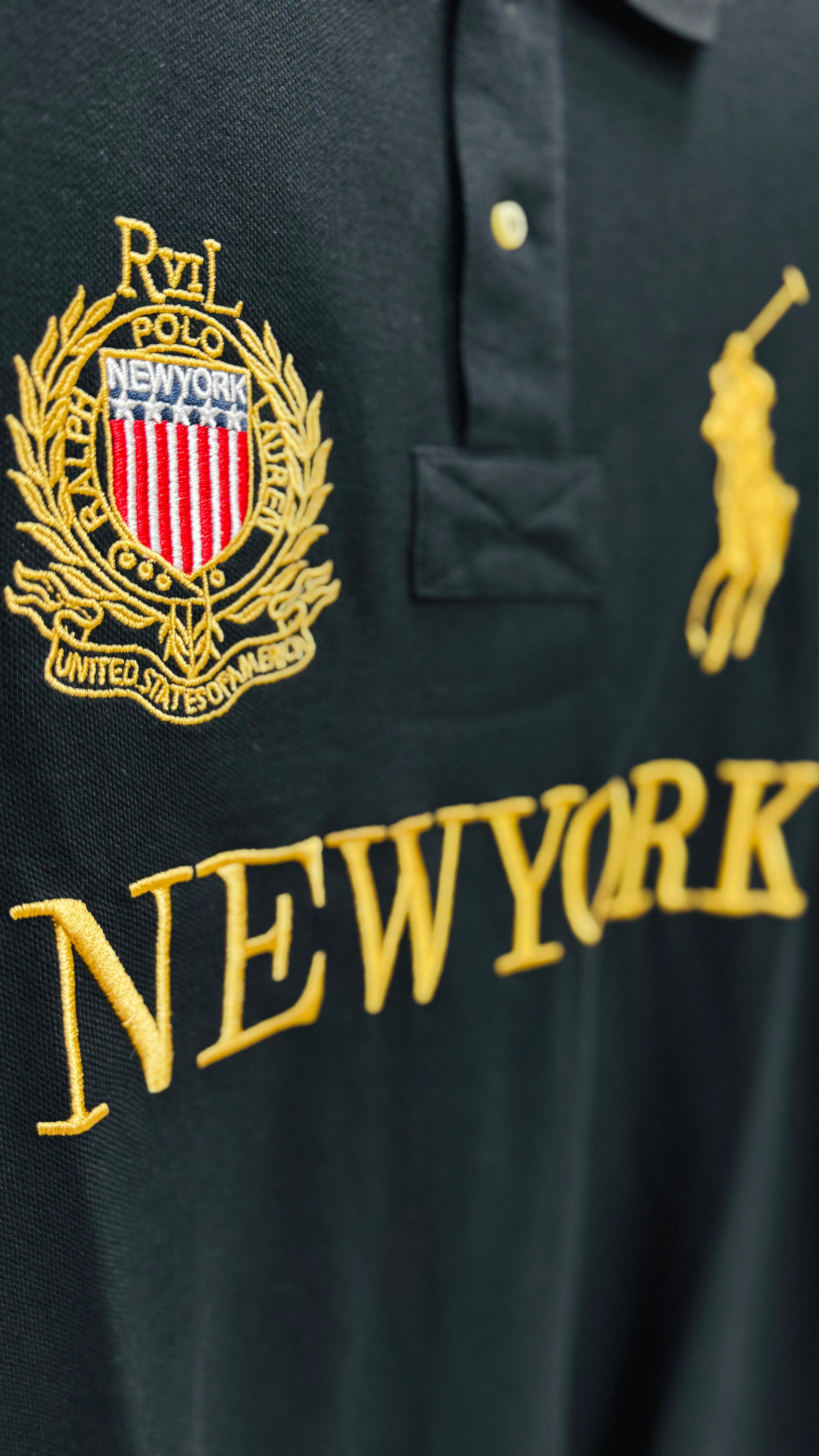 Polo New York Nakışlı Polo Yaka Tişört