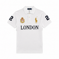 Polo London Nakışlı Polo Yaka Tişört Beyaz