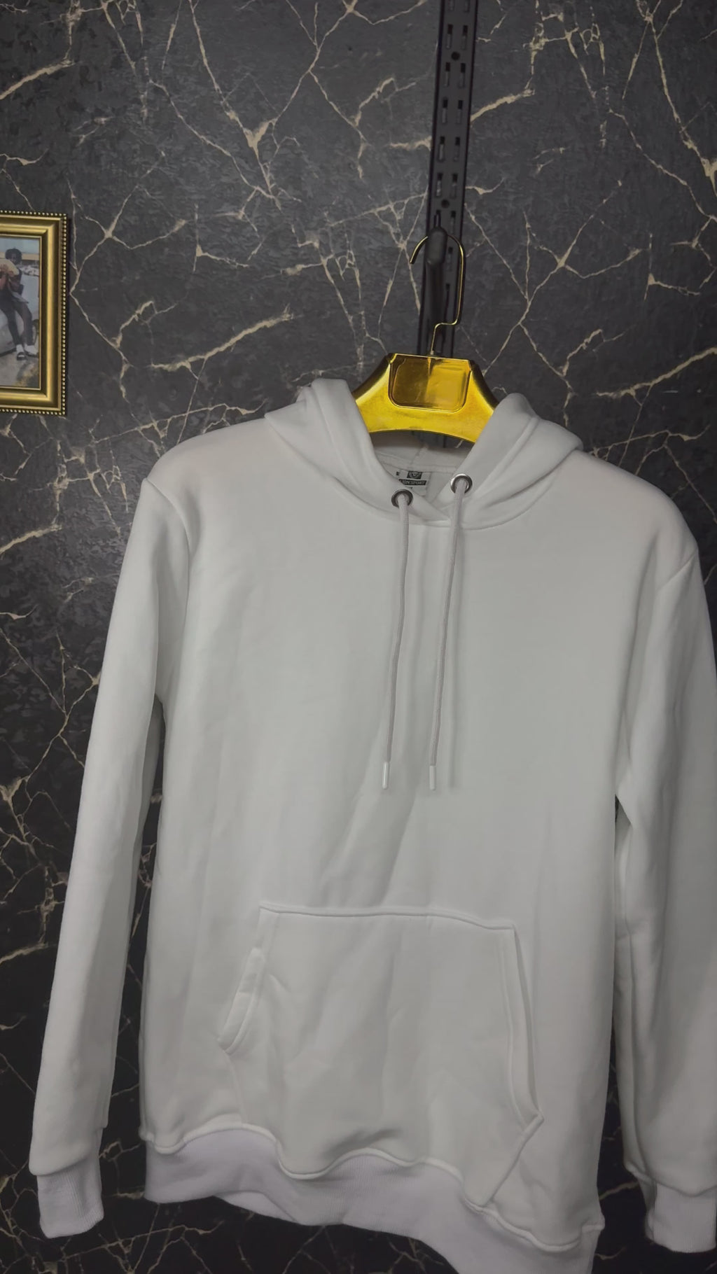 Basic Beyaz Hoodie
