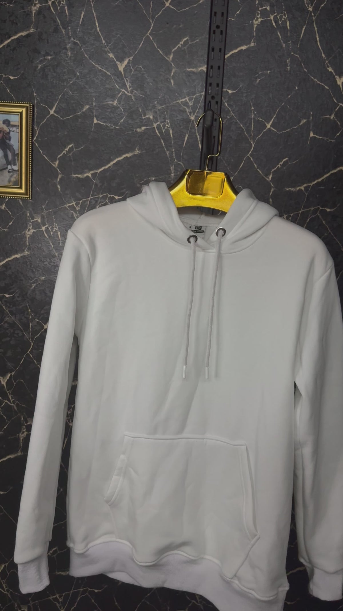 Basic Beyaz Hoodie